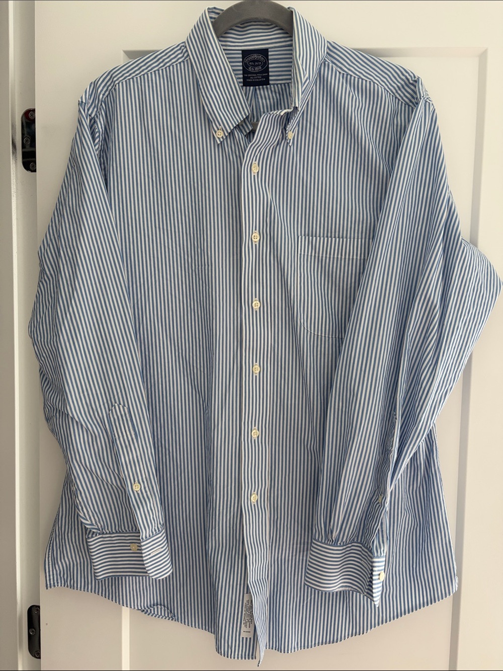 Classic Blue Stripe Button-Down Dress Shirt - Brooks Brothers